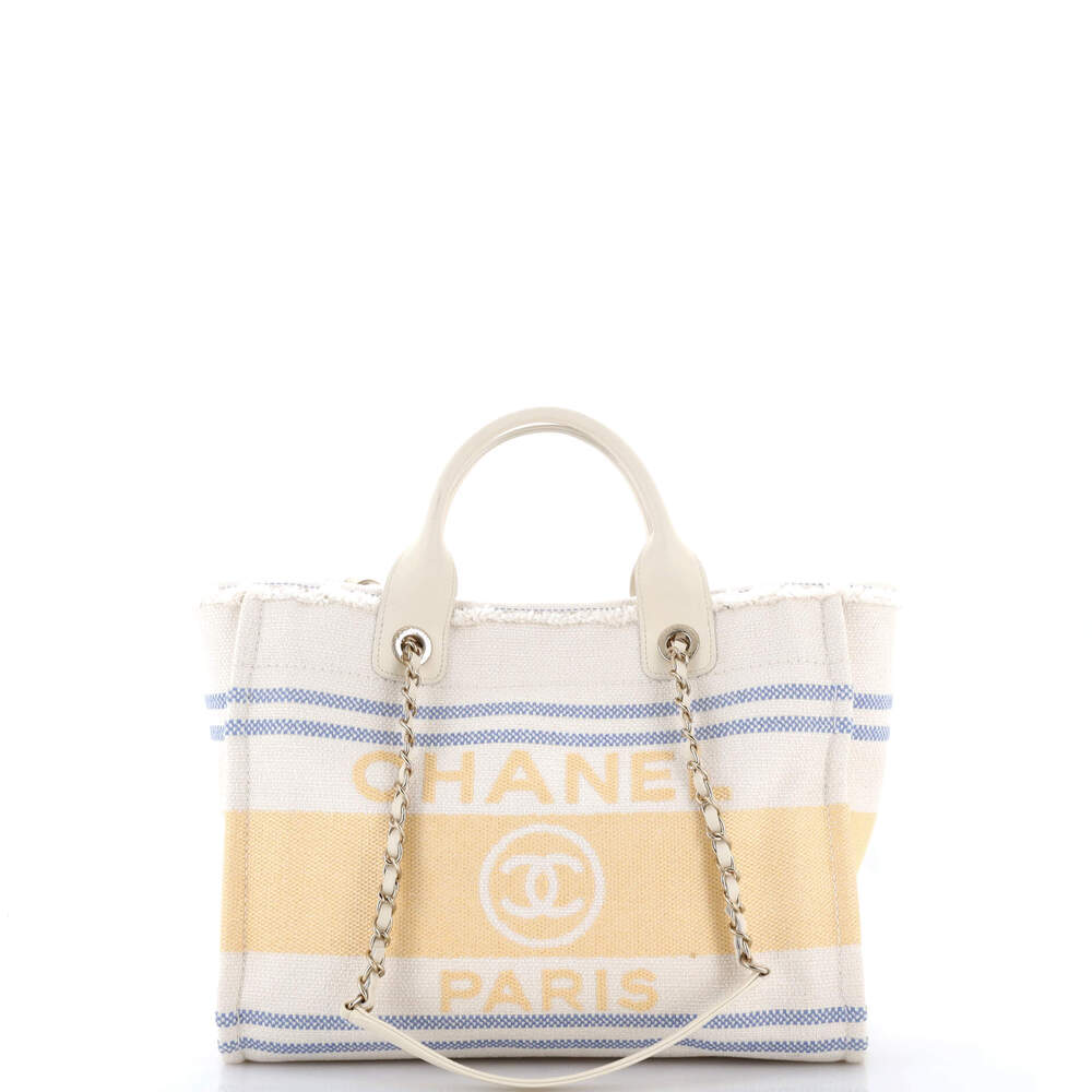 Chanel Deauville Tote Fringe Striped #262216C43B